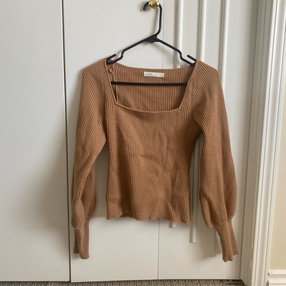 Oak + Fort Squareneck Sweater